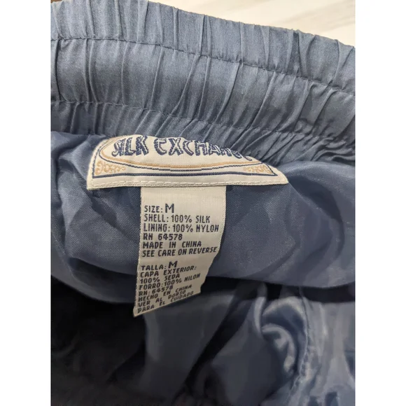 Vintage 100% Silk Joggers - Picture 4 of 8